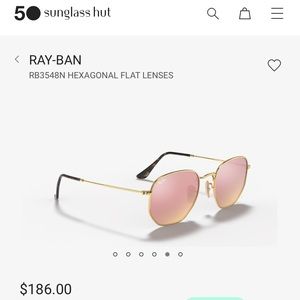 Ray-Ban Hexagonal Pink Flash Lens RB3548x 51 MM
